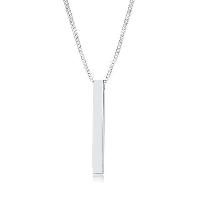 Vnox 3D Vertical Bar Necklaces for Men - BestShop