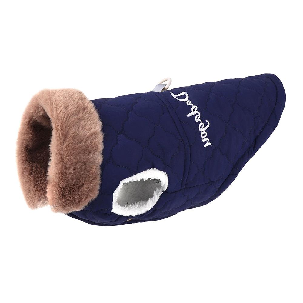 Waterproof Winter Pet Jacket With Fur Collar - BestShop