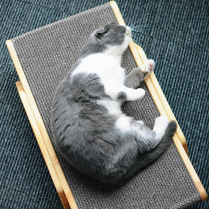 Wooden Cat Scratcher Scraper Detachable Lounge Bed - BestShop