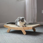 Load image into Gallery viewer, Wooden Cat Scratcher Scraper Detachable Lounge Bed - BestShop