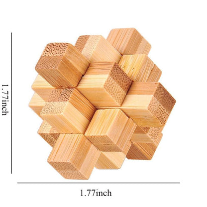 Wooden Kong Ming Lock Lu Ban Lock IQ Brain Teaser Toys - BestShop