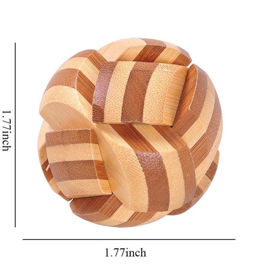 Wooden Kong Ming Lock Lu Ban Lock IQ Brain Teaser Toys - BestShop