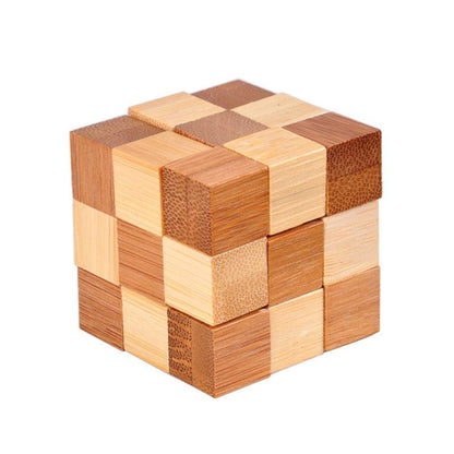 Wooden Kong Ming Lock Lu Ban Lock IQ Brain Teaser Toys - BestShop