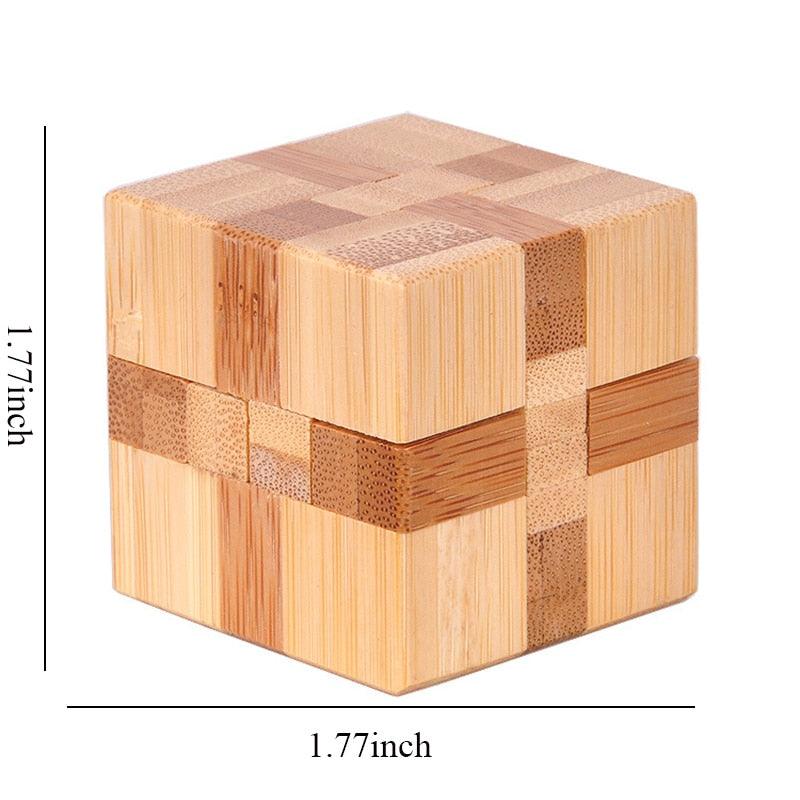 Wooden Kong Ming Lock Lu Ban Lock IQ Brain Teaser Toys - BestShop