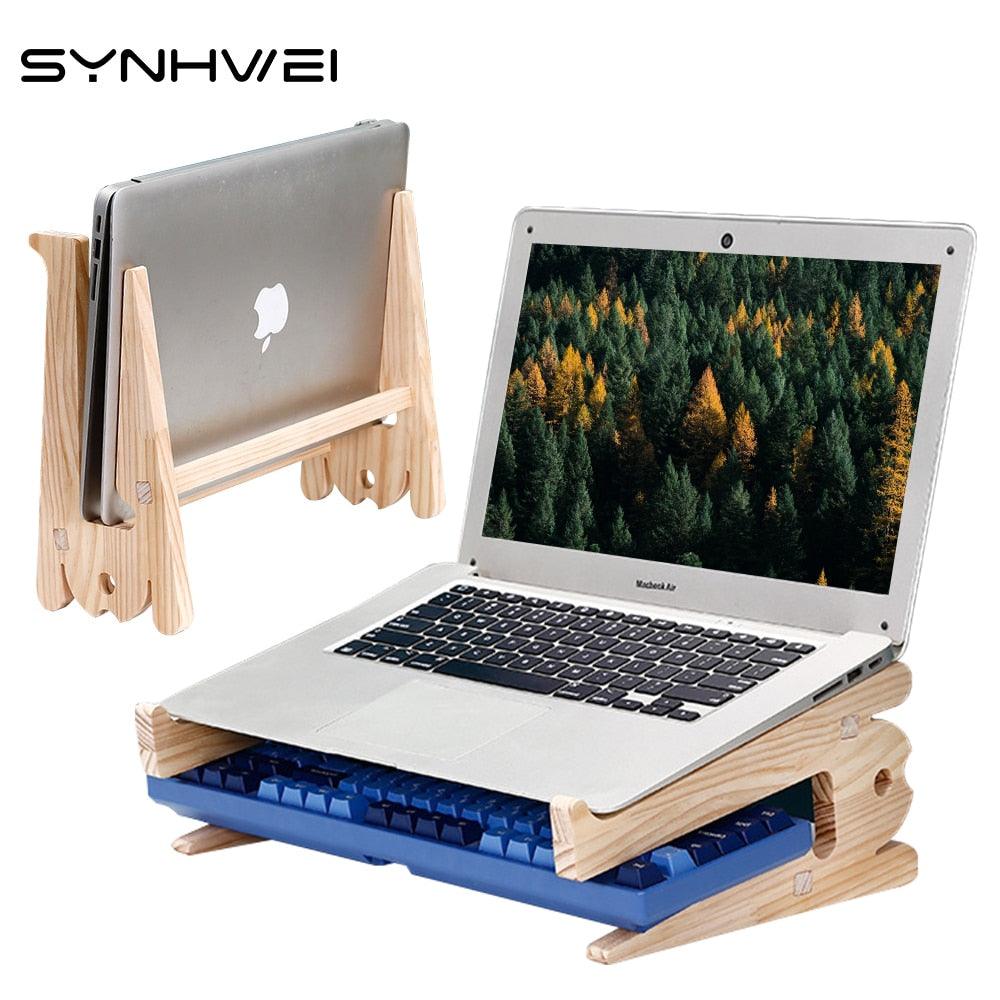 Wooden Laptop Stand Universal Desk Organizer - BestShop