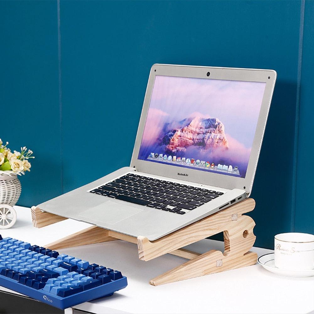 Wooden Laptop Stand Universal Desk Organizer - BestShop