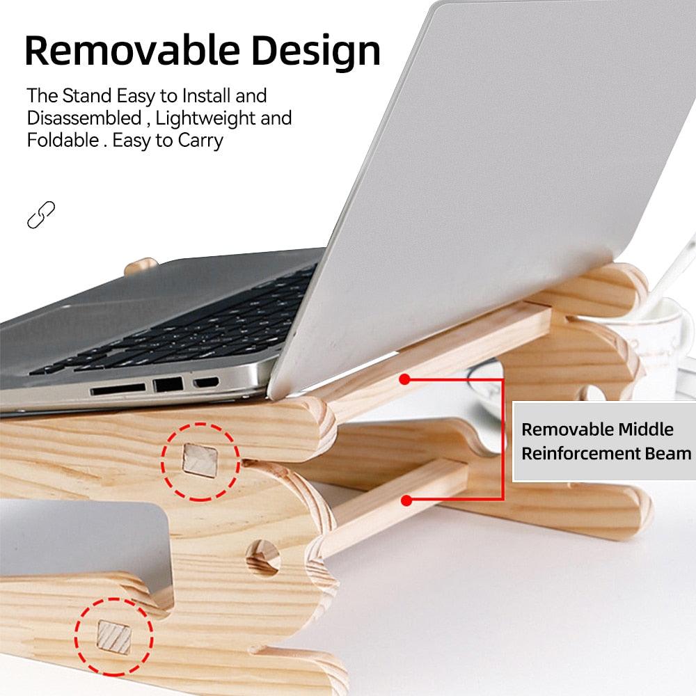 Wooden Laptop Stand Universal Desk Organizer - BestShop