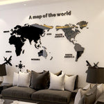 Load image into Gallery viewer, World Map Wall 3D Acrylic Wall Stickers - BestShop