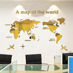 Load image into Gallery viewer, World Map Wall 3D Acrylic Wall Stickers - BestShop
