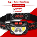 Load image into Gallery viewer, 8 Modes Handfress Motion Sensor Powerful LED Headlight - BestShop