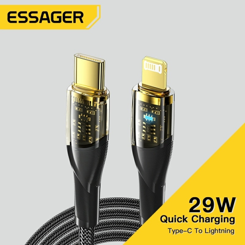 Essager USB Type C Cable For iPhone iPad Fast Charge - BestShop