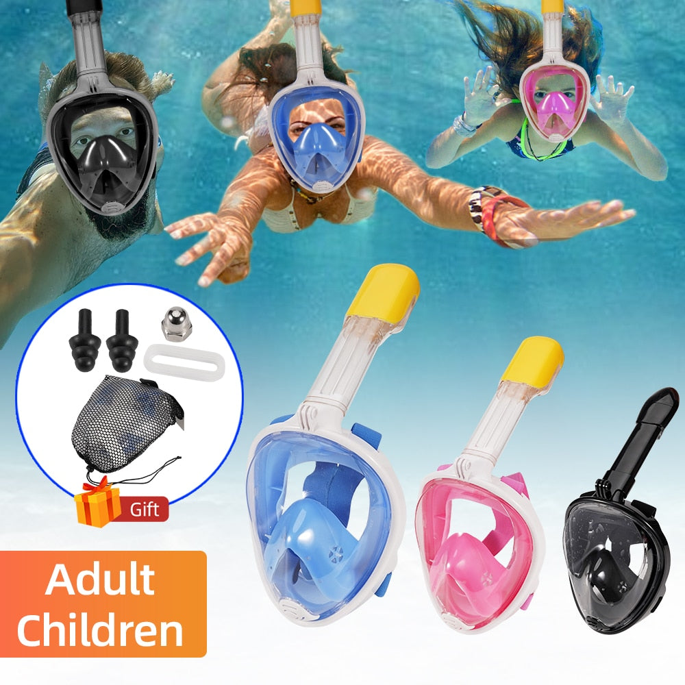 Full Face Snorkel Mask Wide View - BestShop