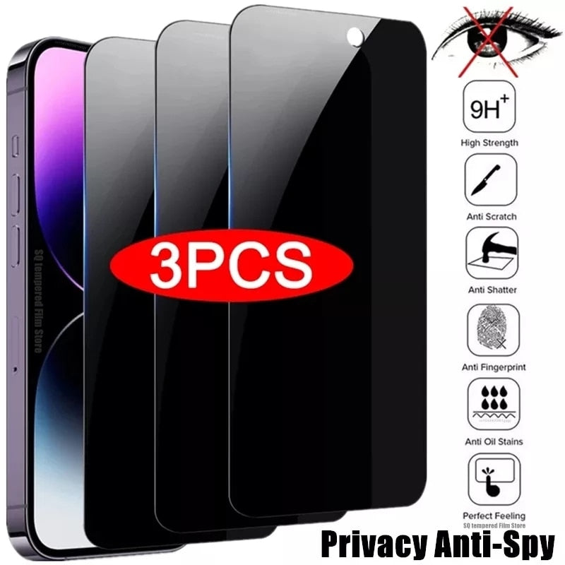 3PCS Privacy Screen Protector For iPhone 14 PRO MAX Anti-Spy - BestShop