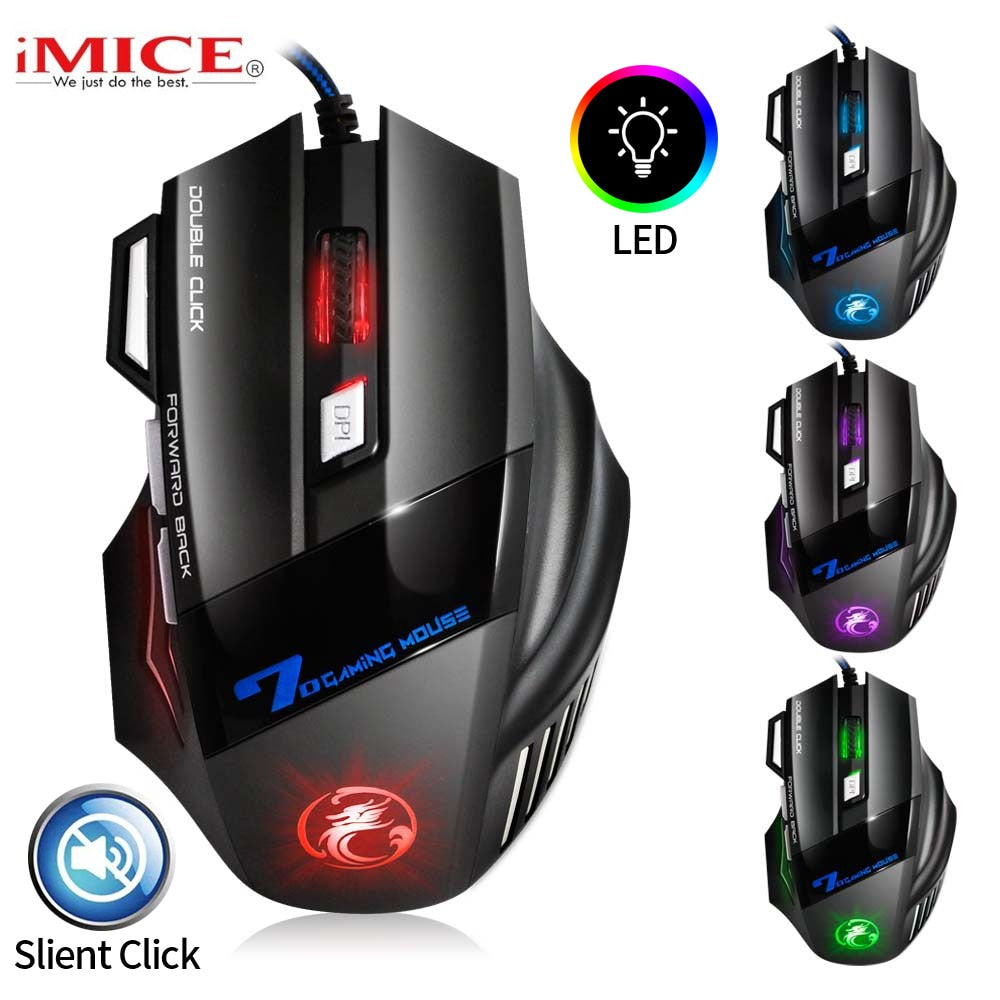 Wired Gaming Mouse USB Computer Mouse Gaming RGB - BestShop