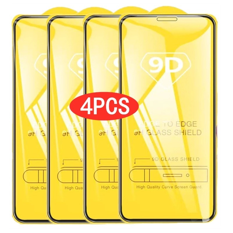 2/4PCS 9D Screen Protector Tempered Glass for iPhone - BestShop
