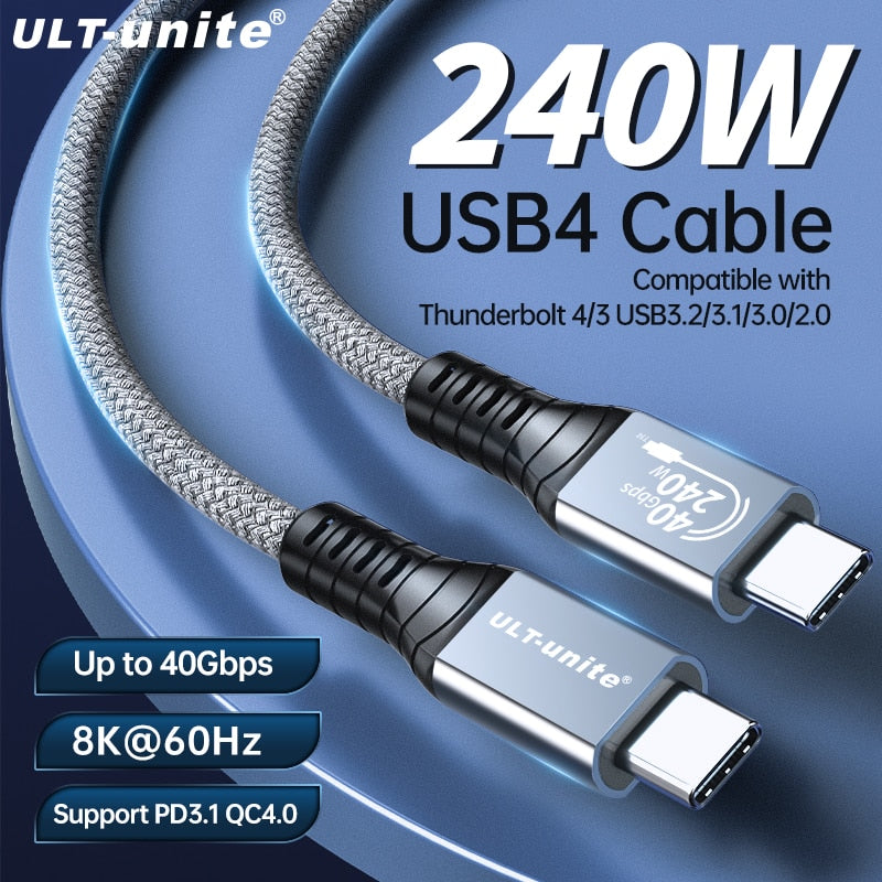 USB 4 Cable 40Gbps 8K Type C to Type-C Cord Cables - BestShop