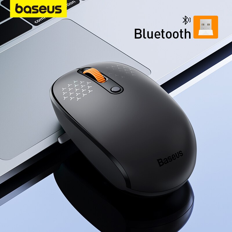 Baseus F01B Mouse Wireless Bluetooth 5.0 Mouse Silent Click - BestShop