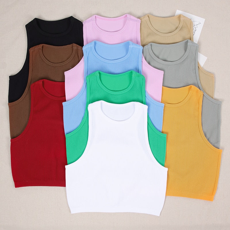 Sleeveless Yoga Shirts Knitted Vest - BestShop