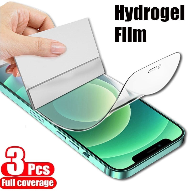 3PCS Soft Hydrogel Film For iPhone 11 12 13 14 Pro XS Max - BestShop