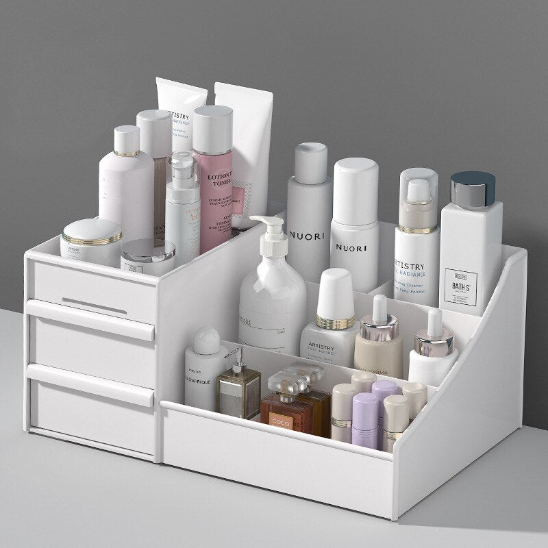 Drawer Makeup Storage Box Dormitory Finishing Plastic Shelf - BestShop