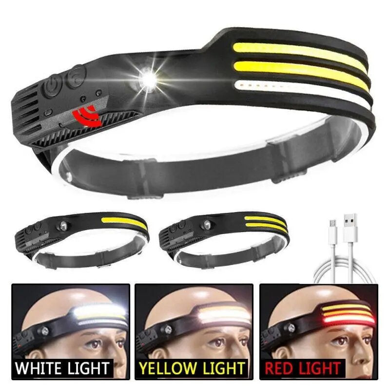 Rechargable Headlamp, Camping Accessories Gear, Waterproof Head Led Lights - BestShop