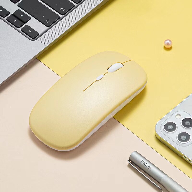 Macaron Rechargeable Wireless Bluetooth Mouse 2.4G USB - BestShop