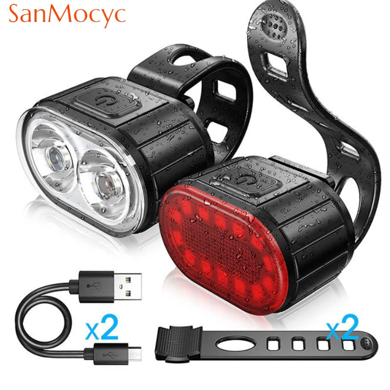 Cycling Bicycle Front Rear Light Set - BestShop