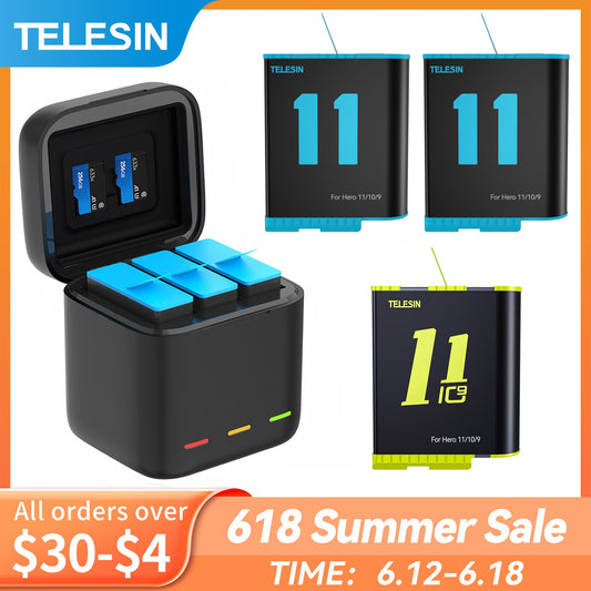 TELESIN Battery For GoPro Hero 10 11 1750 mAh - BestShop